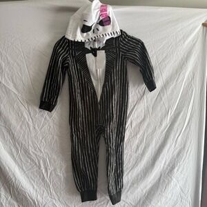 Disney Jack Skellington Nightmare Before Christmas Kids Union Suit Pajamas 4 NWT